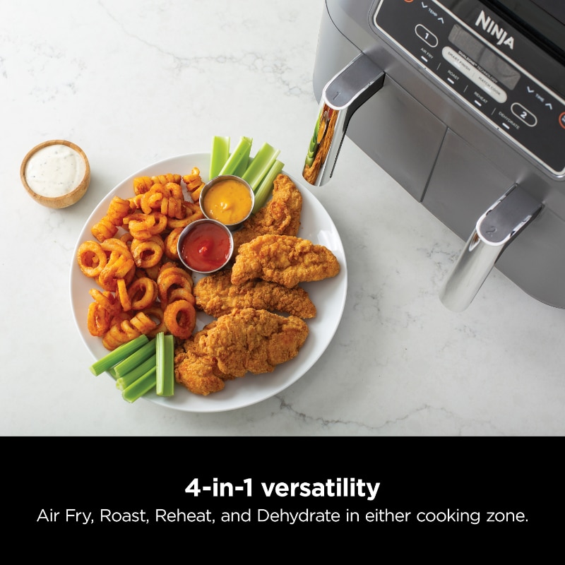 Ninja® Foodi® 4-in-1 8-qt. 2-Basket Air Fryer With DualZone™ Technology ...